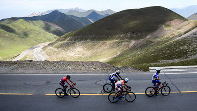 自行車&mdash;&mdash;環青海湖國際公路賽第二賽段賽況